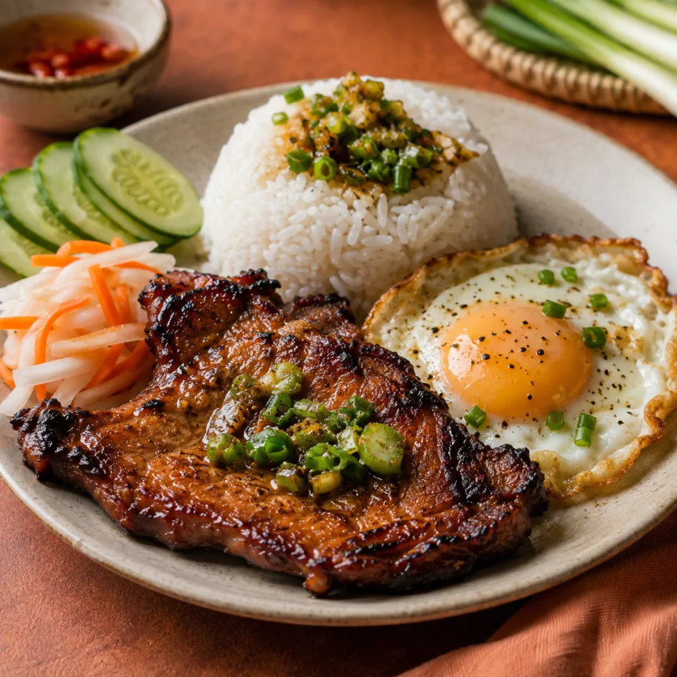 Phở bò nước dùng hầm xương